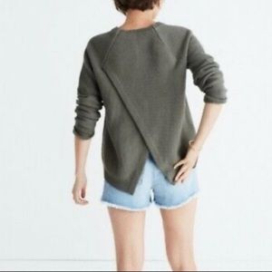 Madewell Province Crossback Pullover Crewneck Knit Sweater